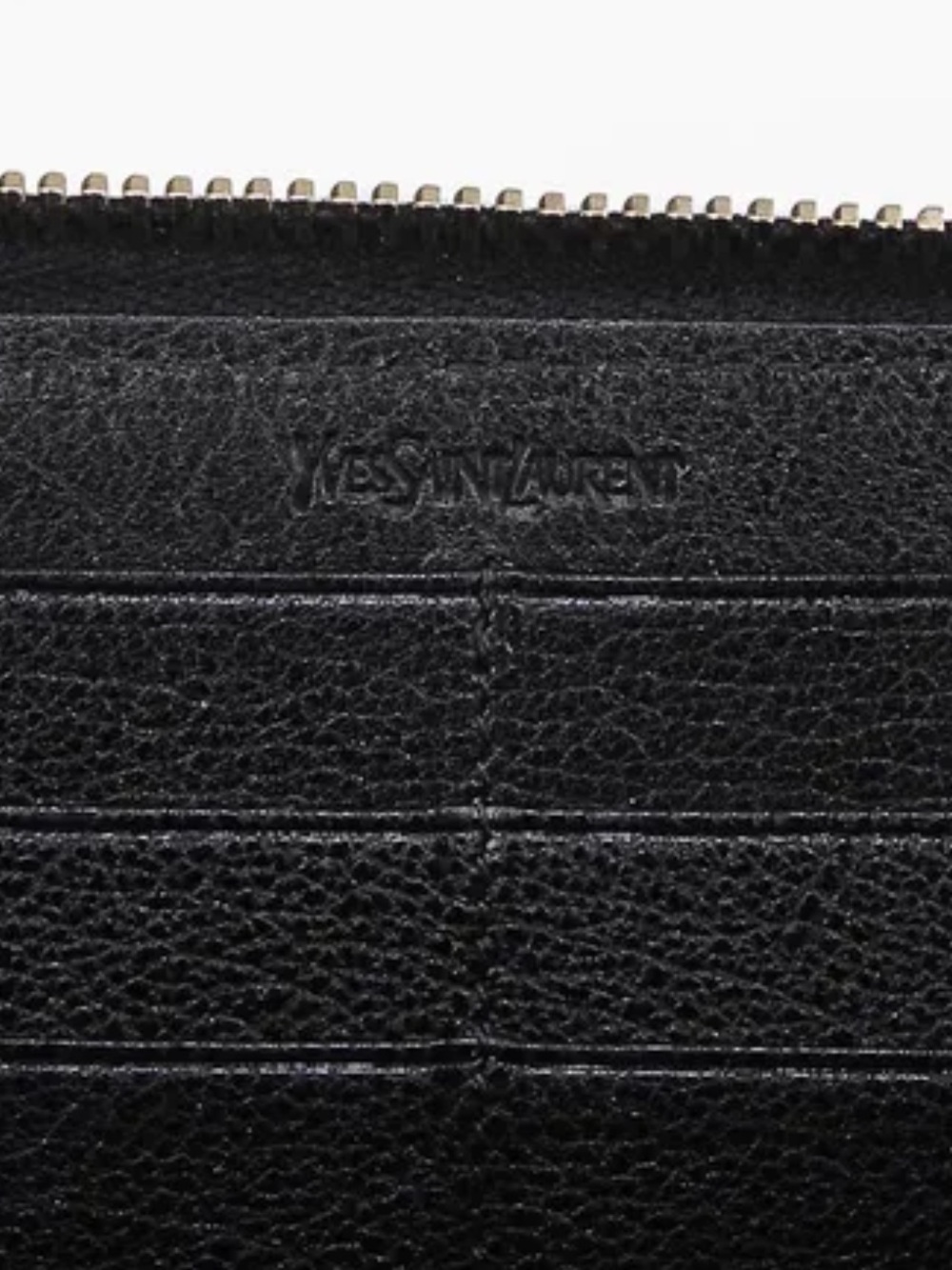 YSL vintage Classic Black Leather Wallet all inclusive EUC $1599 retail - Picture 8 of 14